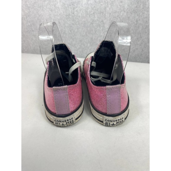 Converse All-star size 3 Barbie Pink Sparkle Youth A01478C Glitter Sneaker Shoe - Picture 4 of 7